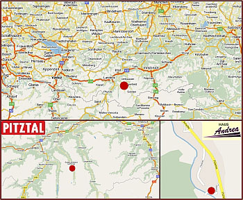 anreise haus andrea pension im pitztal